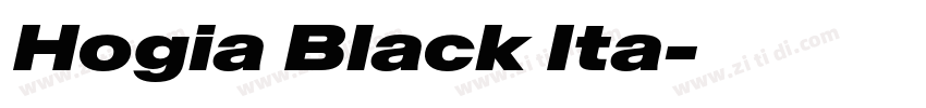 Hogia Black Ita字体转换